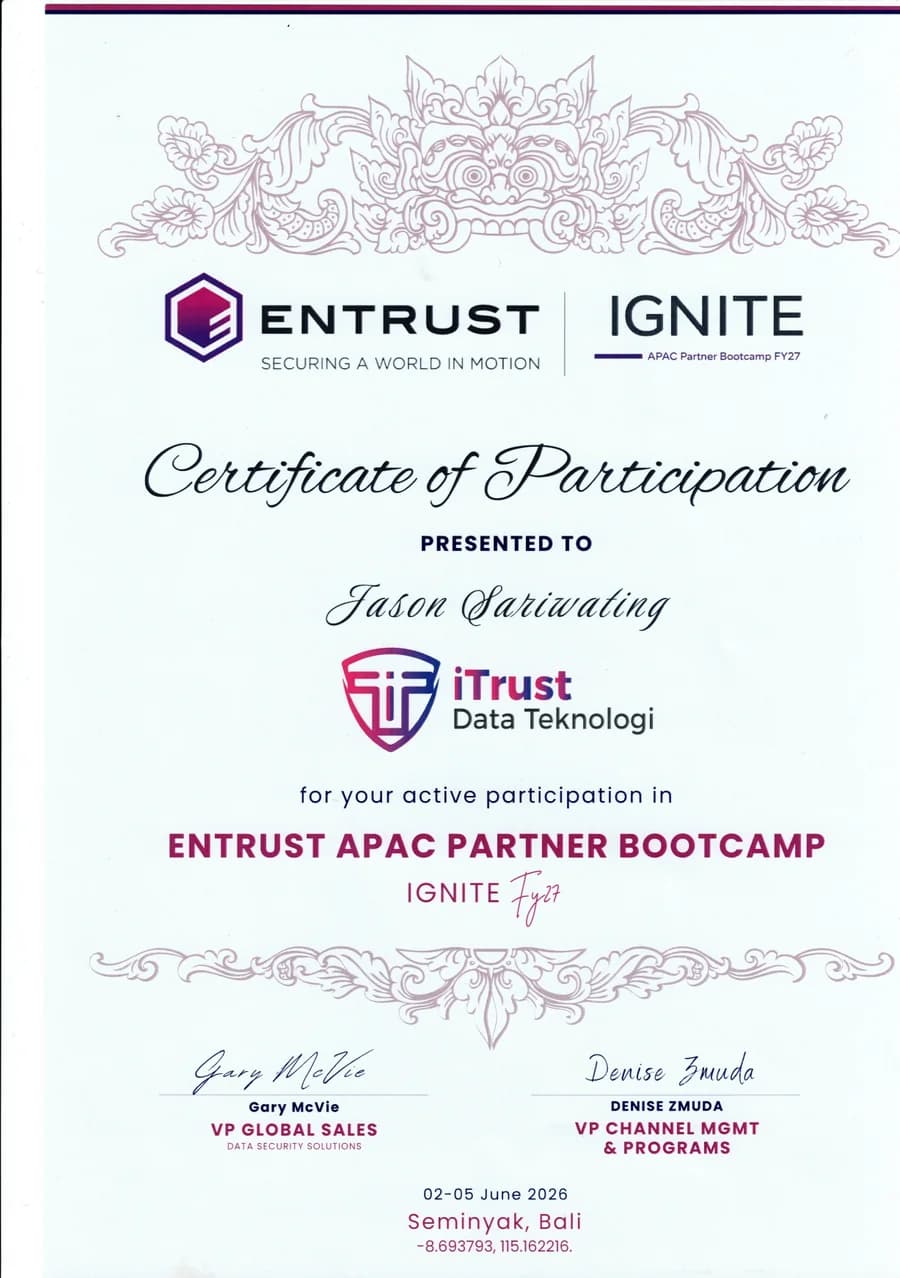 Entrust APAC Partner Bootcamp Ignite FY27